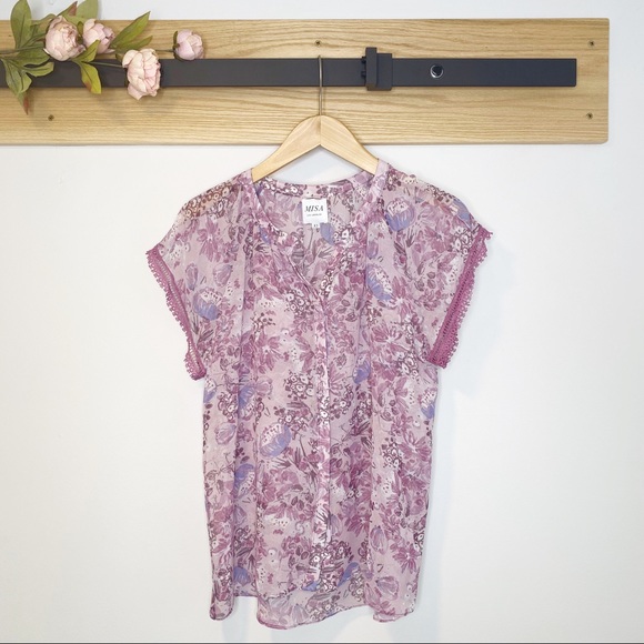 Misa Kajol Floral Top - Picture 2 of 5